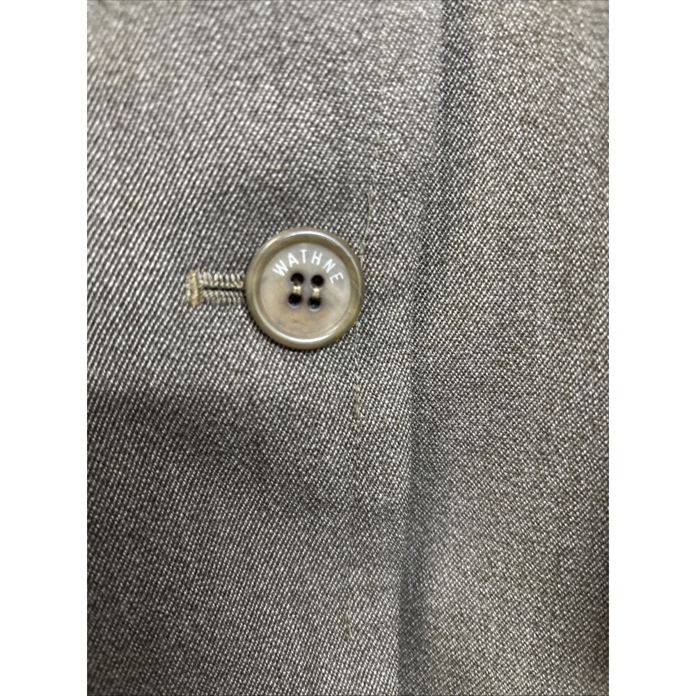 Wathne Women’s 100% Wool Jacket Coat With Leather Collar And Sleeve Patch Size 6 - Picture 6 of 13